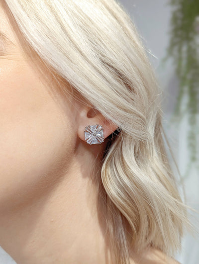 Addison Earrings, Silver