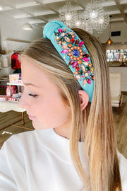 Christina Gem Light Blue Headband