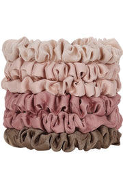 Ultra Petite Satin Scrunchies 6pc - Terracotta