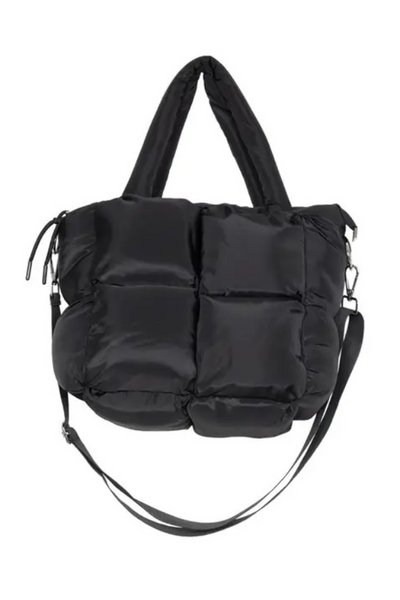 Puffer Tote, Black