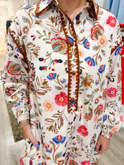 Garden Stitched, Cream