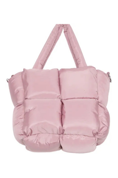 Puffer Tote, Mauve