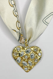 Vintage Sparkle Scarf Necklace