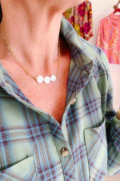 Triple Pearl Necklace