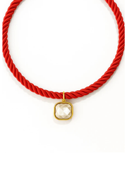 Tailyn Rope Necklace, Red