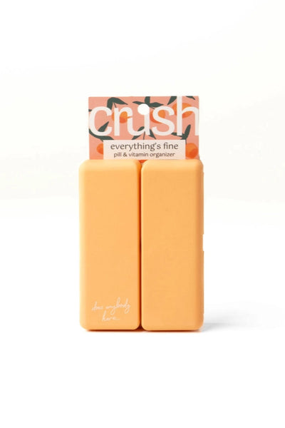 Crush Pill Organizer, Orange