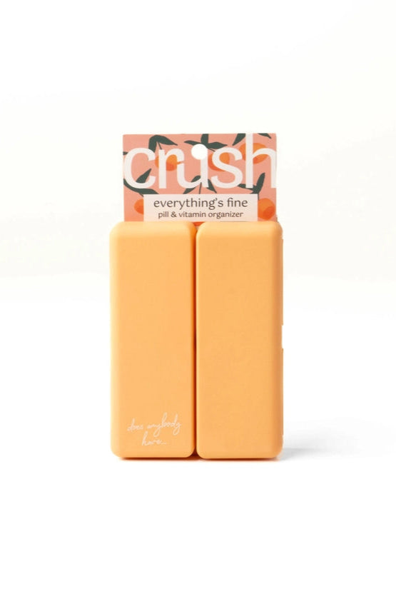 Crush Pill Organizer, Orange