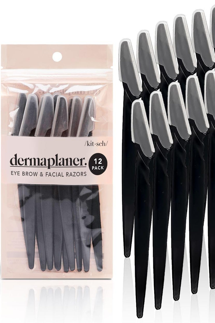 Eco Friendly Dermaplaner 12 pack, Black
