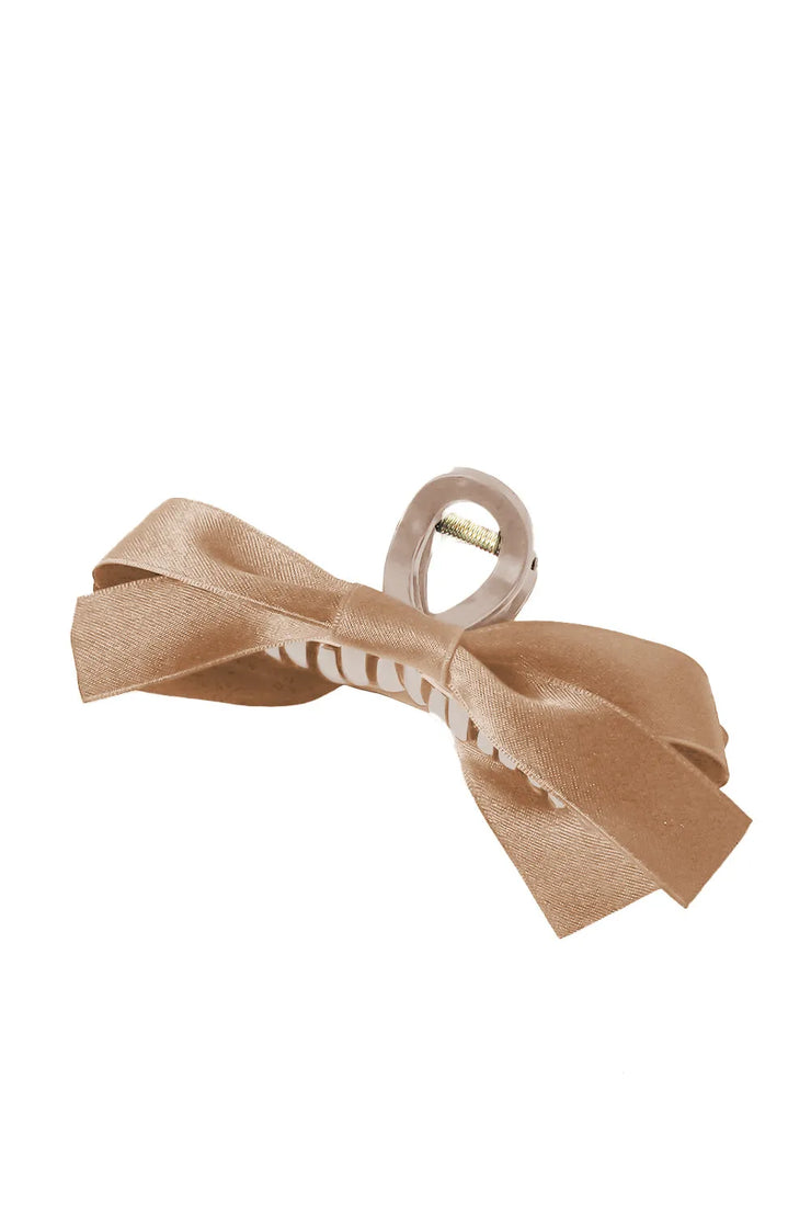 Bow Clip,Brown