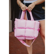 Puffer Tote, Light Pink