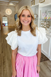 Zesty Flutter, White