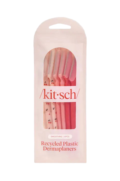 Recycled Plastic Dermaplaners 6pc Set - Asstd Cherry Blossom