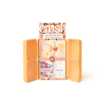 Crush Pill Organizer, Orange