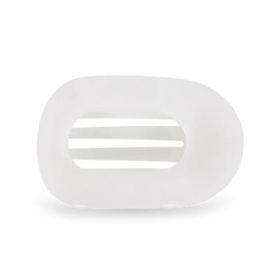 Medium Flat Clip, Coconut White
