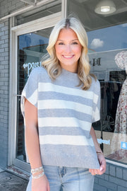 Striped Charmed, Grey