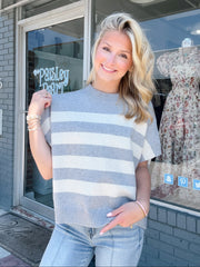 Striped Charmed, Grey