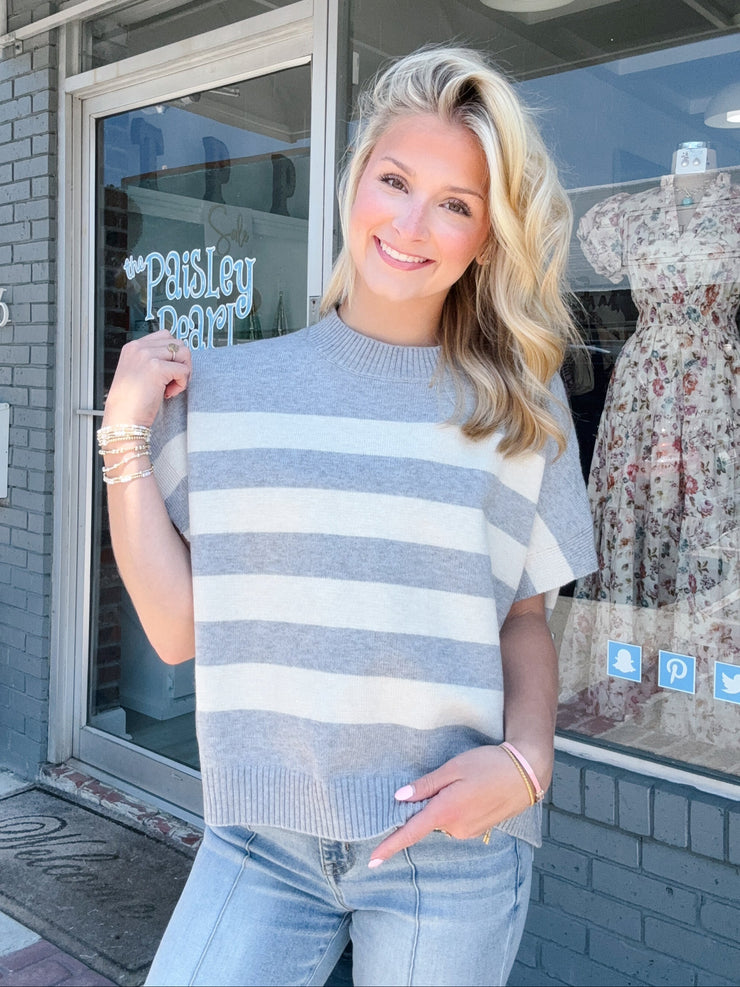 Striped Charmed, Grey