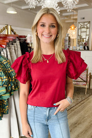 Zesty Flutter, Burgundy
