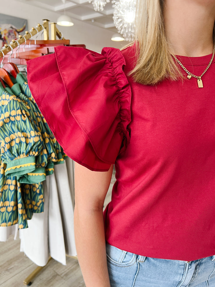Zesty Flutter, Burgundy