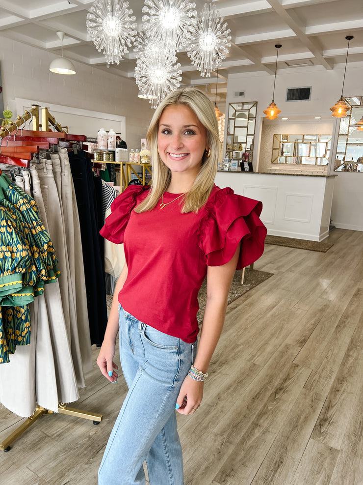 Zesty Flutter, Burgundy