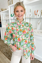 Buttoned Zinnia, Cream