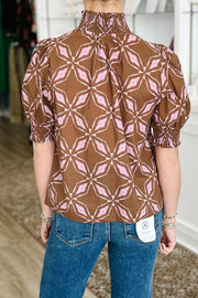 Buttoned & Bold, Brown