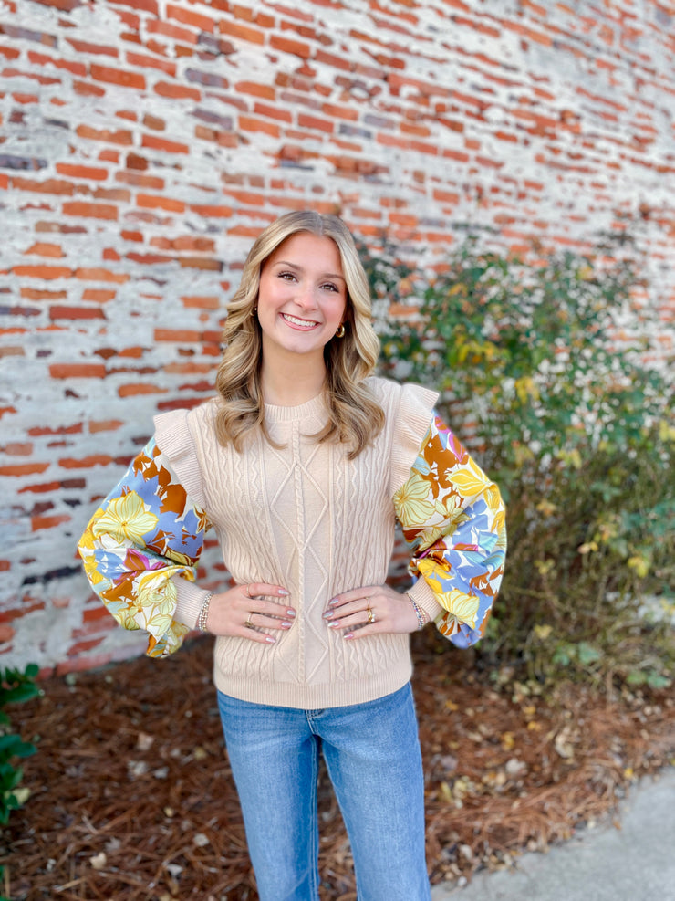 Wildflower Knit, Cream