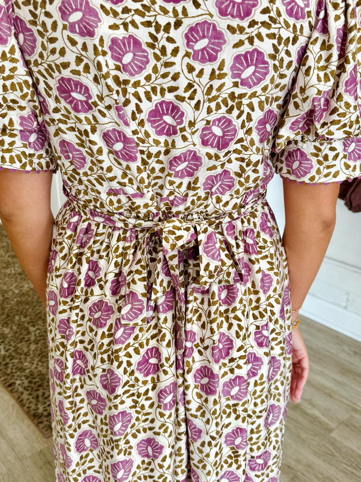 Blooms & Buttons, Purple
