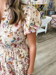 Whimsical Bloom, Tan