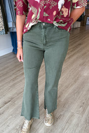 Acid Charm Cropped, Olive