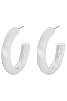 Metal Hoops, Silver