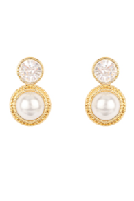 Pearl and Crystal Earrings