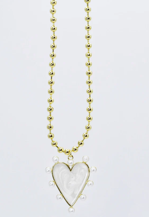 Heart of Pearls Necklace