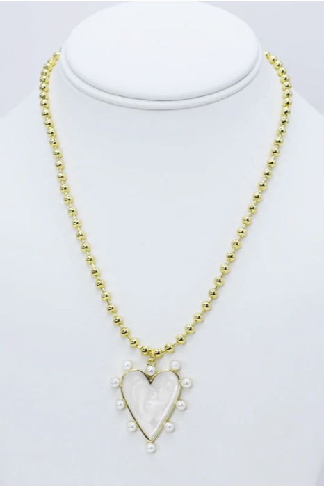 Heart of Pearls Necklace