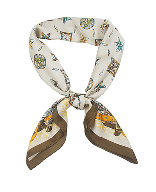 Feathered Blooms, Ivory