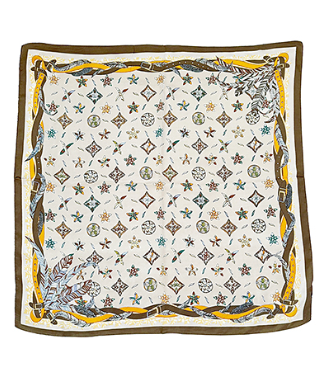 Feathered Blooms, Ivory