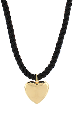 Heartfelt Charm Rope, Black