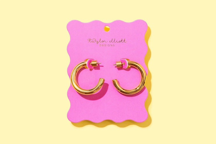 Terry Gold Hoops, Medium