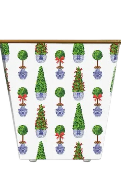 Christmas Topiaries Cachepot, Standard