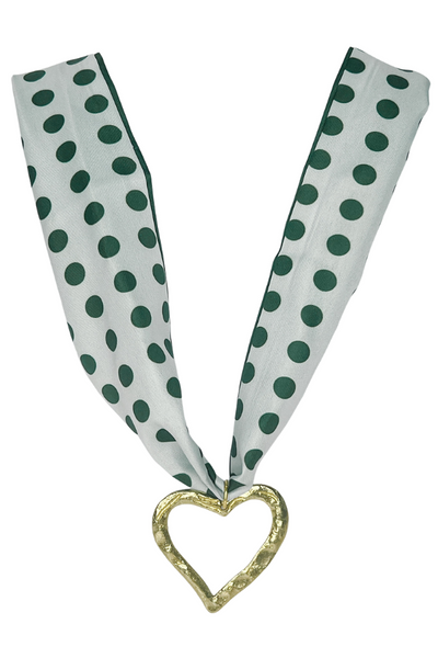 Polka Dot Love Scarf Necklace