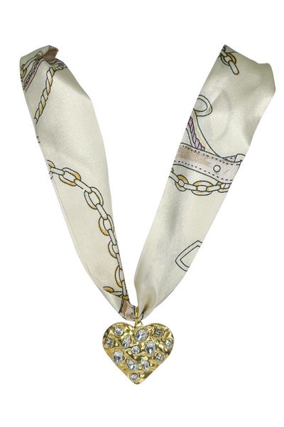 Vintage Sparkle Scarf Necklace