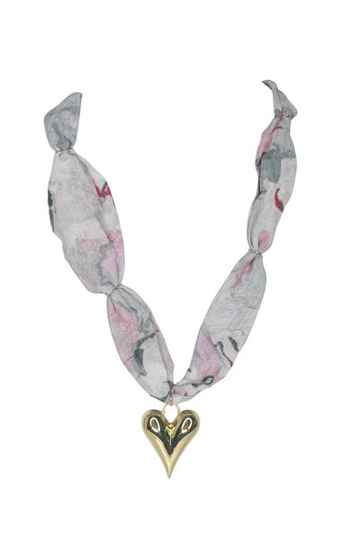 Sweetheart Knot Scarf Necklace