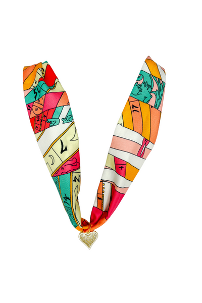 Island Glow Scarf Necklace