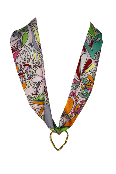 Paisley Silk Scarf Necklace