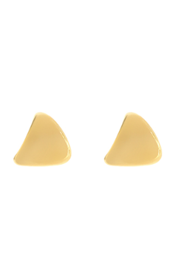 Triangle Studs, Gold