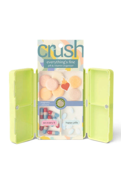 Crush Pill Organizer, Lime
