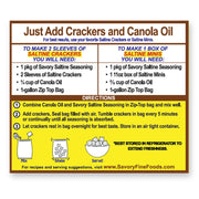 Savory Party Cracker Seasoning, Cinnamon Toast