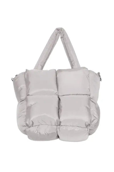 Puffer Tote, Sand