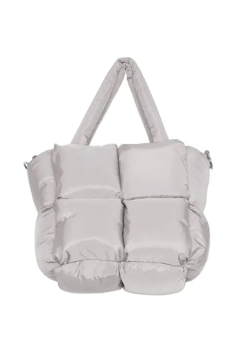 Puffer Tote, Sand