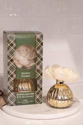 Festive Frasier Holiday Mercury Flower Diffuser